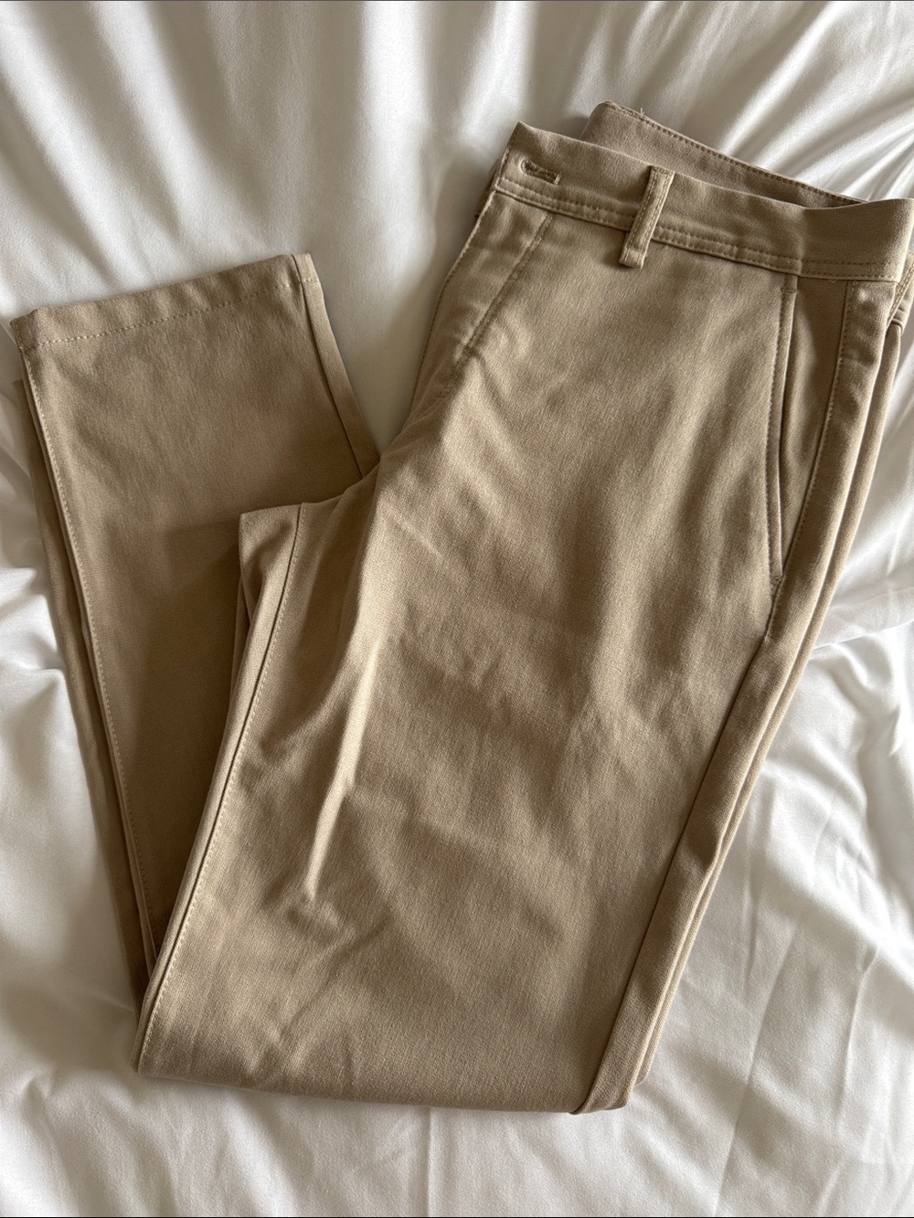 Zara Men's Slim-Fit  in Beige Dress pants